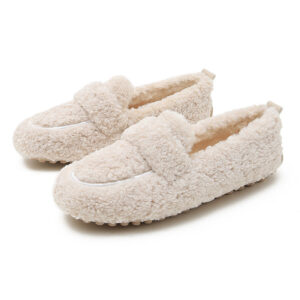 Loafers — Plush Textured Slip-Ons
