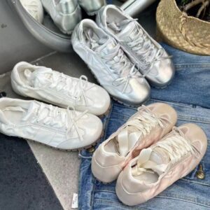 Sneakers — Soft-Tone Cross-Lace